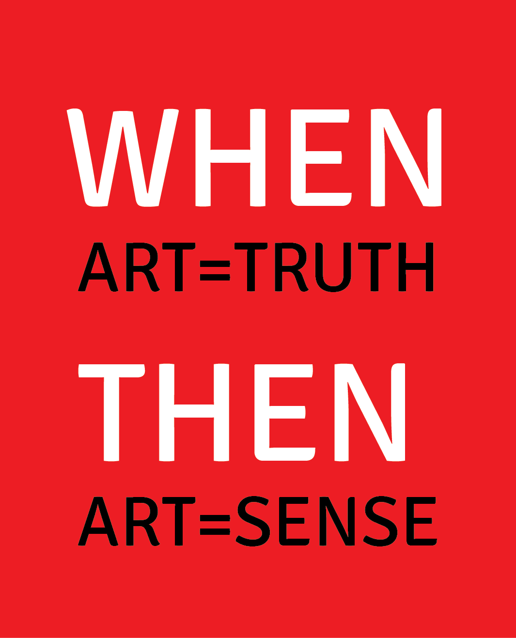 art truth sense